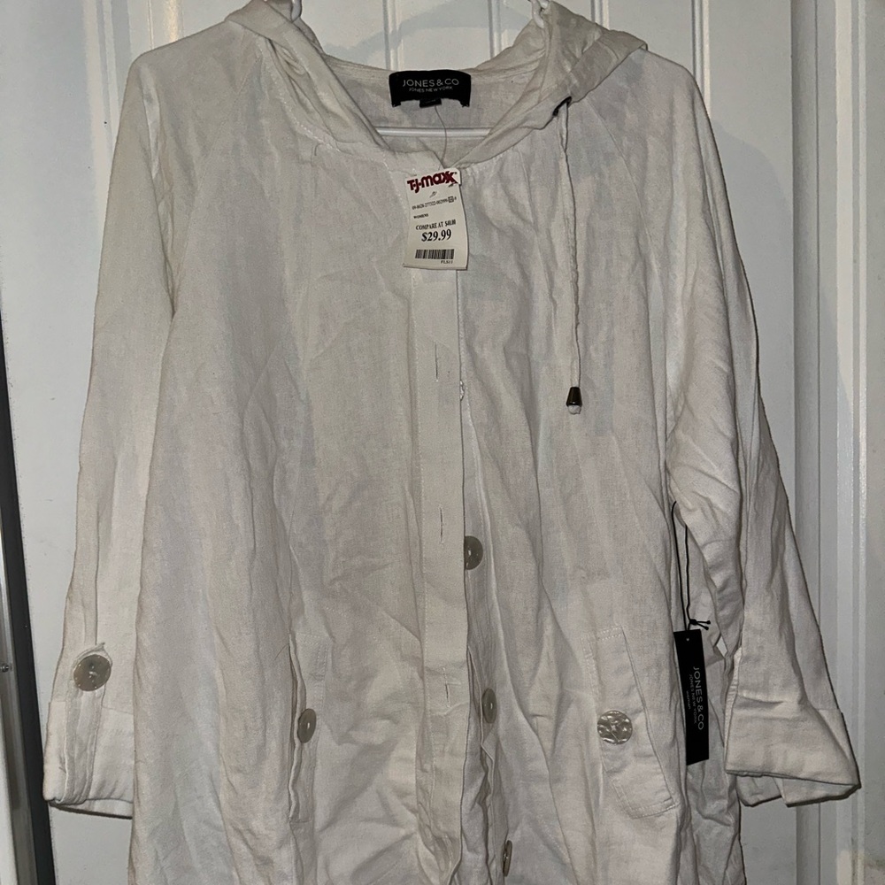 White long sleeve with buttons